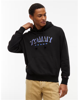 Tommy Jeans Sudadera de felpa con capucha y logo lineal